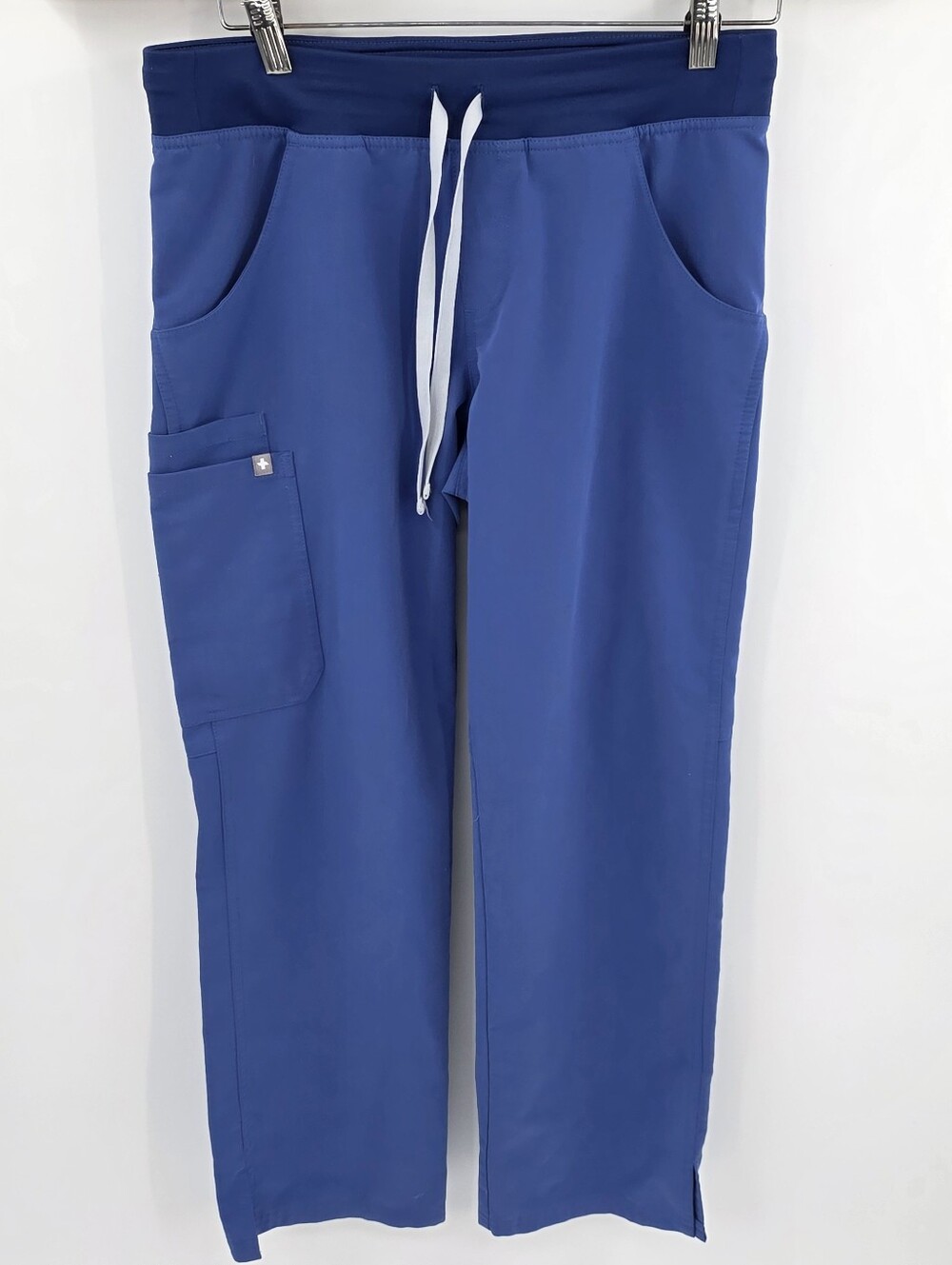 Figs Kade Straight Leg Scrub Pants Women's Blue Small Petite